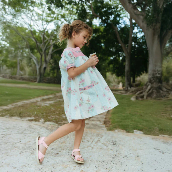  Lali - Adelle Dress - Minty Stripe Print