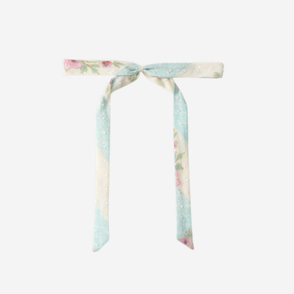  Lali - Ribbon Bow - Minty Stripe Print