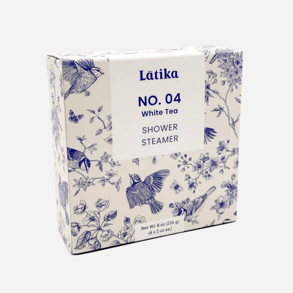 Latika - Chinoiserie White Tea Shower Steamers - 4 Pack