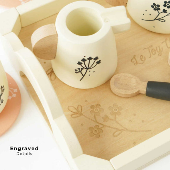 Le Toy Van - Eco-Friendly Wooden Tea Set & Tray
