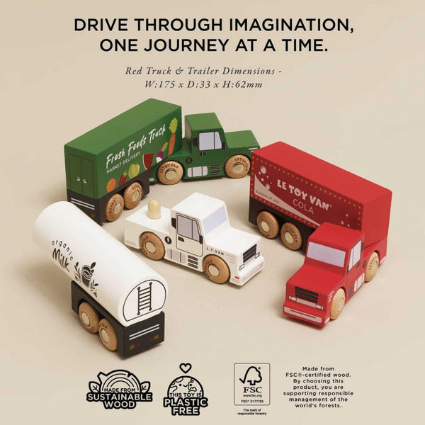 Le Toy Van - Wooden Trailer Truck Set