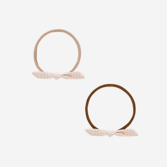Rylee + Cru - Little Knot Headband - Petal Gingham