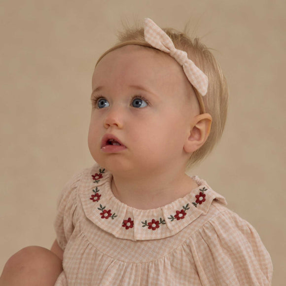Rylee + Cru - Little Knot Headband - Petal Gingham