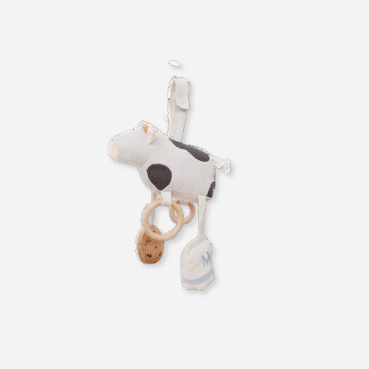 Little Lamb Kind - Moo Moo Cow Dangling Rattles โ Dearly