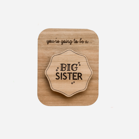 Little Rabbit Lane - Big Sister Badge Card