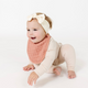 Lou Lou and Company - Cloud Muslin Bib 2 Pack- Rose