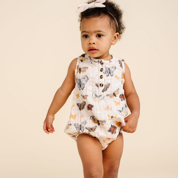 Lou Lou and Company - Cloud Muslin Bubble Romper- Amelia