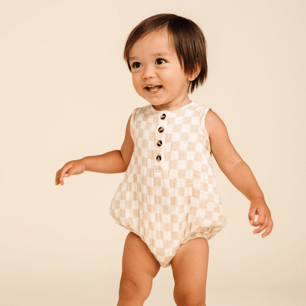 Lou Lou and Company - Cloud Muslin Bubble Romper - Austin