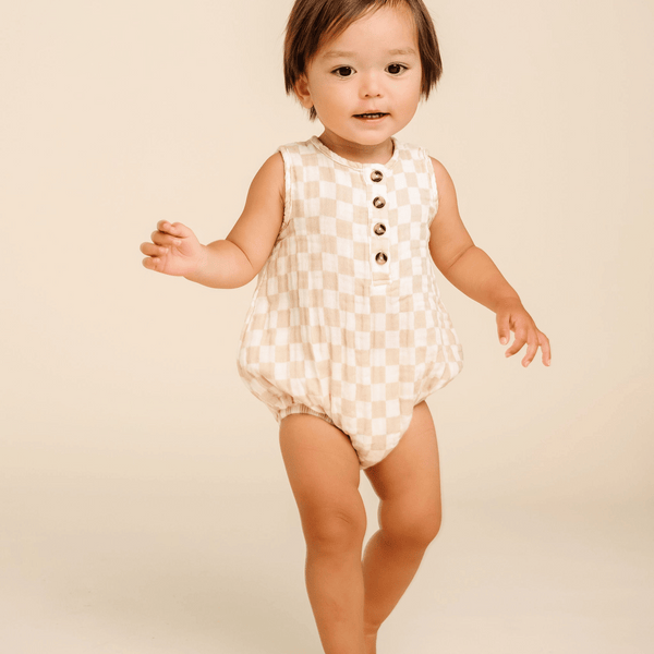 Lou Lou and Company - Cloud Muslin Bubble Romper - Austin