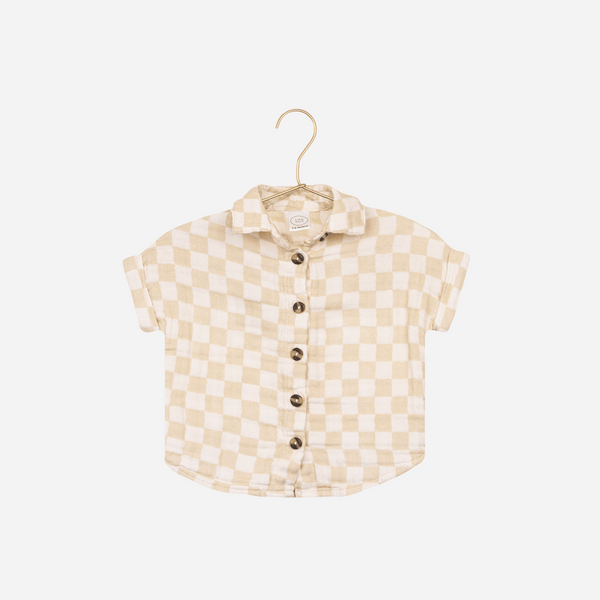 Lou Lou and Company - Cloud Muslin Button Down Shirt - Austin