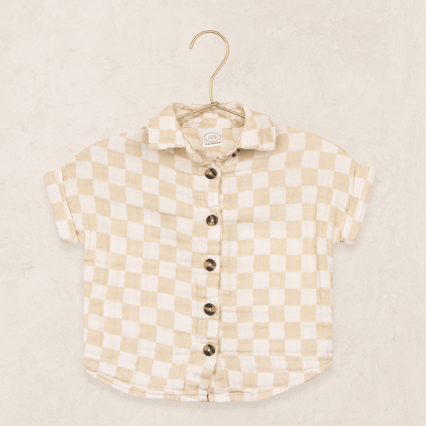 Lou Lou and Company - Cloud Muslin Button Down Shirt - Austin