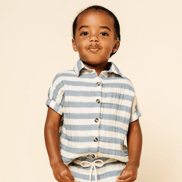 Lou Lou and Company - Cloud Muslin Button Down Shirt - Lincoln