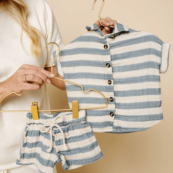 Lou Lou and Company - Cloud Muslin Button Down Shirt - Lincoln