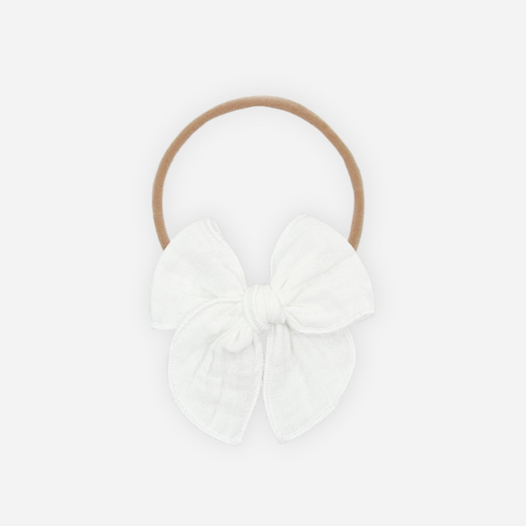 Lou Lou and Company - Cloud Muslin Heirloom Bow Headband (3 Colors)