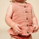 Lou Lou and Company - Cotton Muslin Ruffle Tank + Bloomer Set - Rose