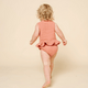 Lou Lou and Company - Cotton Muslin Ruffle Tank + Bloomer Set - Rose