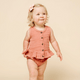 Lou Lou and Company - Cotton Muslin Ruffle Tank + Bloomer Set - Rose