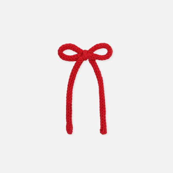 Lou Lou and Company - Crochet Bow -  Cherry Sash Clip