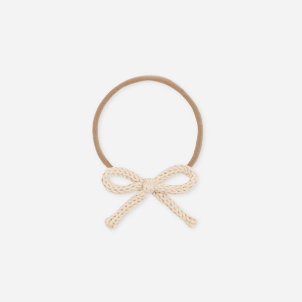 Lou Lou and Company - Crochet Bow -  Oat Headband