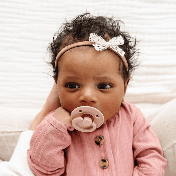 Lou Lou and Company - Lace Bow - Mini Ivory Headband