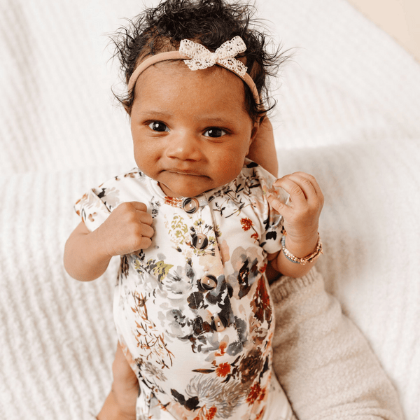 Lou Lou and Company - Lace Bow - Mini Ivory Headband