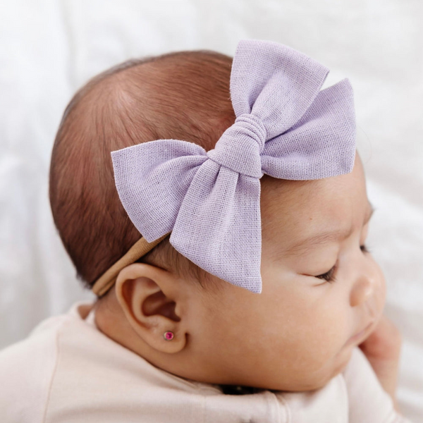 Lou Lou and Company - Linen Bow 3 Pack - Medium Headbands