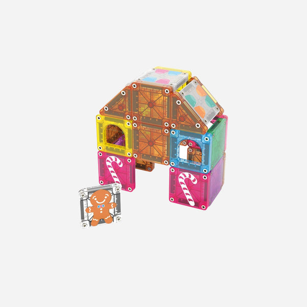 Magna-Tiles - MicroMAGS Gingerbread House 24 Piece Travel Set