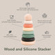 Maighan Distribution - Noüka Wood and Silicone Stacker-Sand Tower