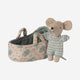 Maileg - Baby Mouse In Carry Cot