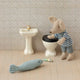 Maileg - Bathroom sink, Mouse - Off white