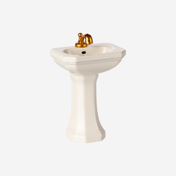 Maileg - Bathroom sink, Mouse - Off white