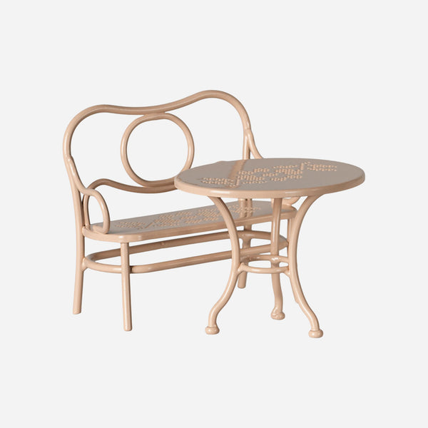 Maileg - Café Set - Mouse. Big - Pale Pink