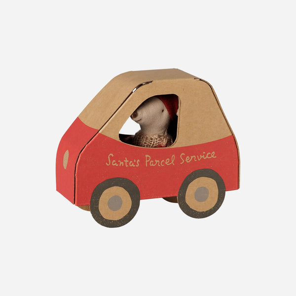 Maileg - Christmas Mouse - Little Sister in Car Box