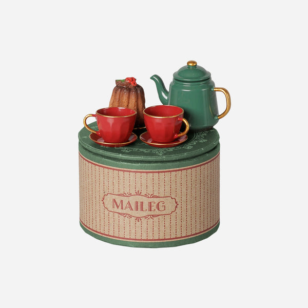 Maileg - Christmas Tea Party - Mouse - Red/Green