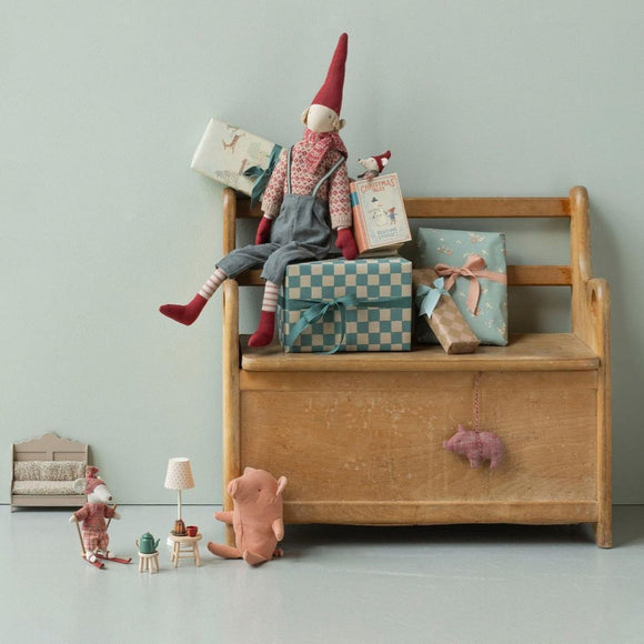 Maileg  - Christmas Mouse, Baby in Book