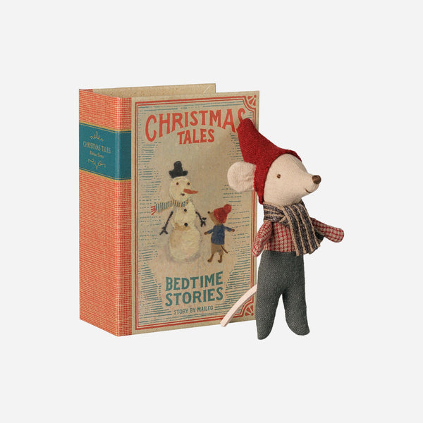 Maileg  - Christmas Mouse, Baby in Book