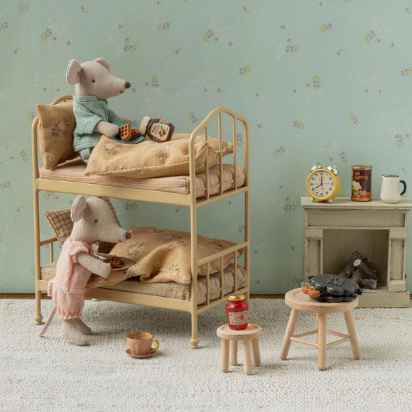 Maileg - Mouse Bunk Bed - Wheat