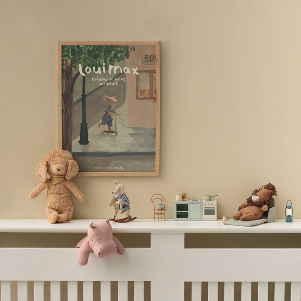 Maileg - Poodle dog, Vintage plush - Dusty powder