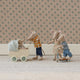 Maileg - Pram with Baby Mouse - Mint
