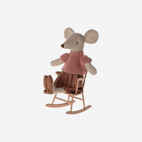 Maileg -  Rocking Chair for Mouse - Dark Powder