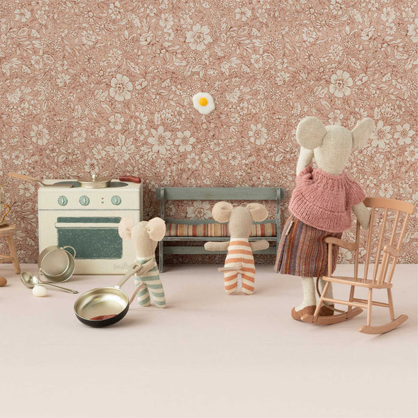 Maileg -  Rocking Chair for Mouse - Dark Powder