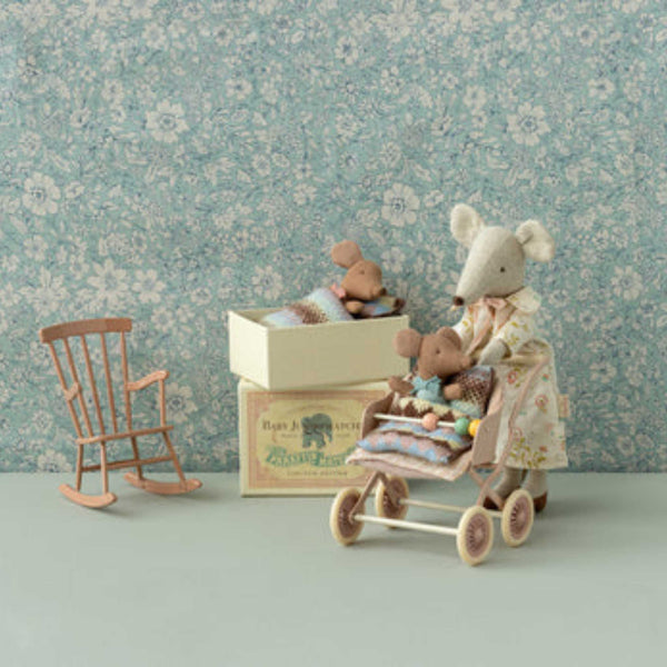 Maileg -  Rocking Chair for Mouse - Dark Powder