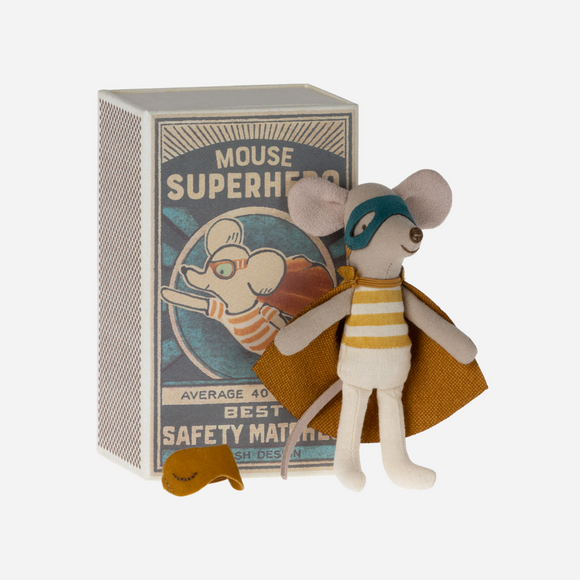 Maileg - Super Hero, Little Brother in Matchbox