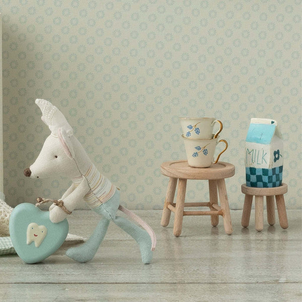Maileg - Table and Stool Set - Mouse