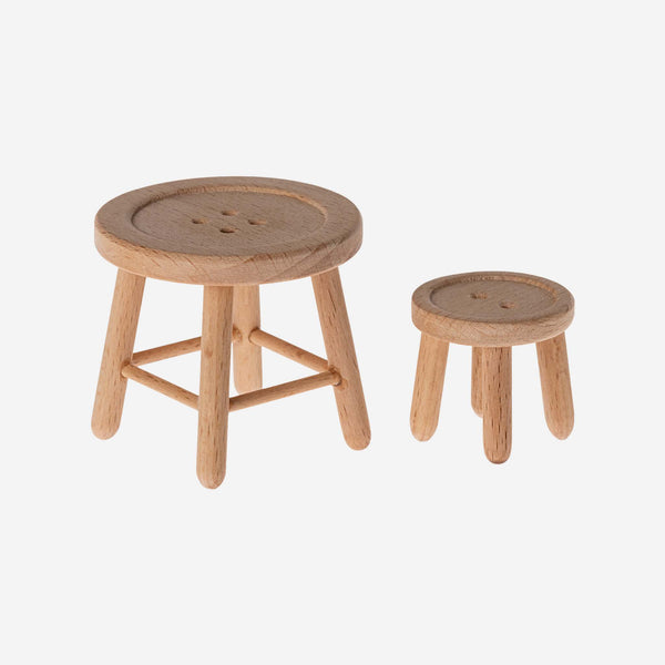 Maileg - Table and Stool Set - Mouse