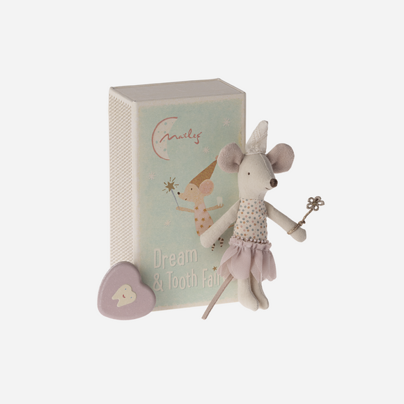 Maileg - Tooth Fairy Mouse, Little Sister in Match Box