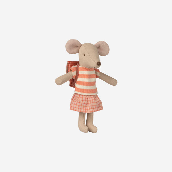 Maileg -  Tricycle Mouse, Big Sister - Coral