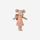 Maileg -  Tricycle Mouse, Big Sister - Coral