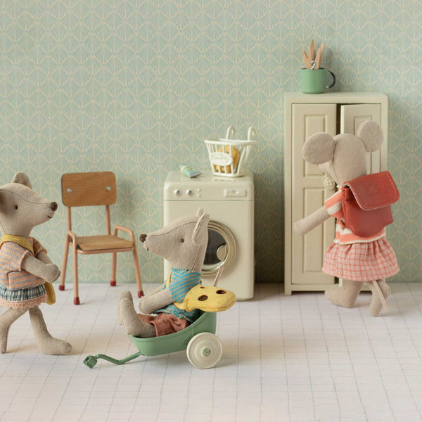 Maileg -  Tricycle Mouse, Big Sister - Coral