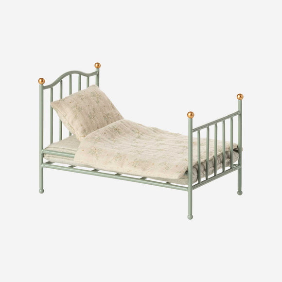 Maileg - Vintage Single Bed Mouse - Mint